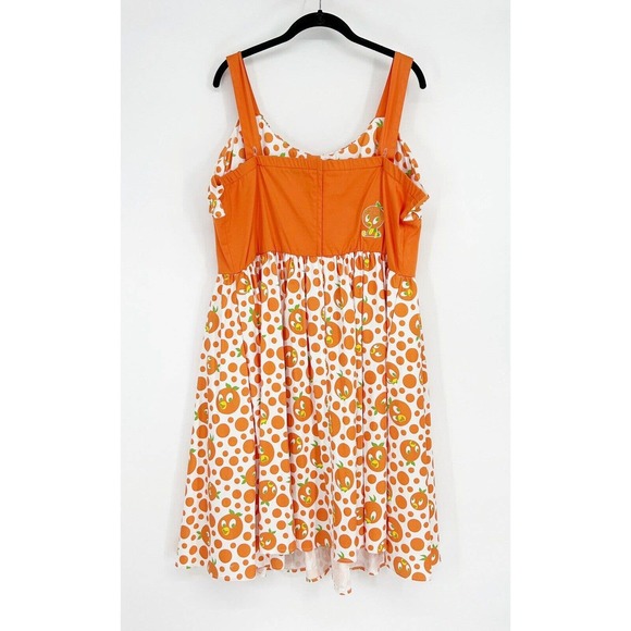 Disney Parks The Dress Shop The Bird Dress Orange Size XXL Sun Dress Midi Flare - Picture 2 of 6